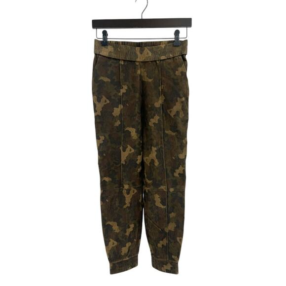 SPRWMN camo suede side stripe jogger sz XS - Picture 1 of 9